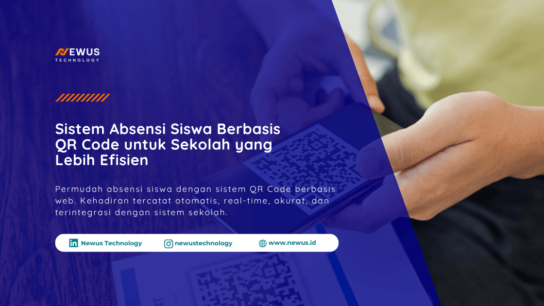 Permudah absensi siswa dengan sistem QR Code berbasis web yang mencatat kehadiran secara otomatis, real-time, akurat, dan terintegrasi dengan sistem sekolah.