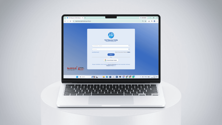 Tampilan Website MPP Digital Lampung Timur sebagai portal layanan publik terintegrasi.