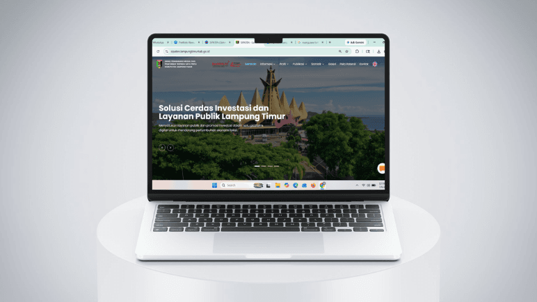 Dashboard SIPATEN (Sistem Informasi Peta Potensi Daerah) hasil pengembangan Newus Technology.