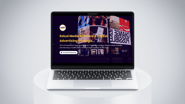 Website Company Profile ANKA Media hasil pengembangan Newus Technology