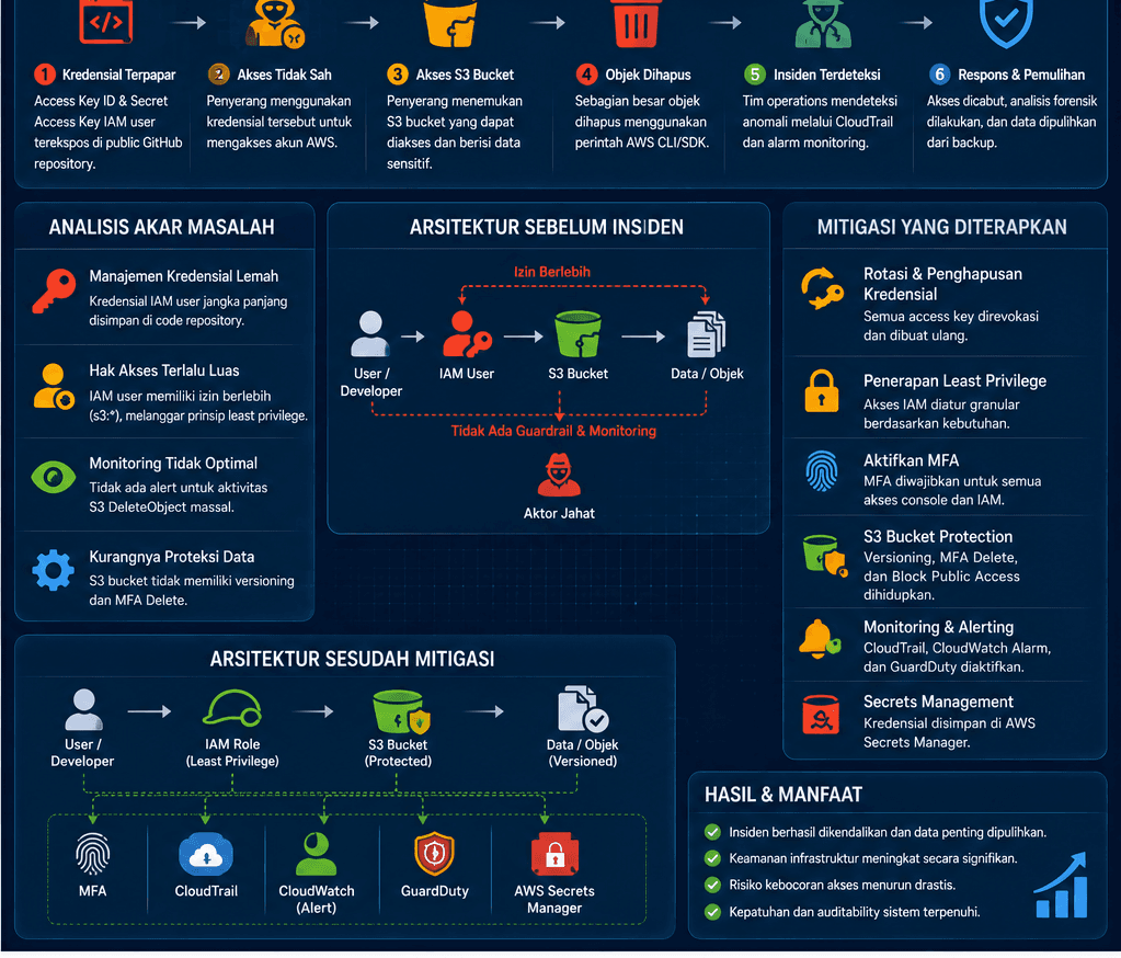 Analisis Pengetatan Hak Akses IAM dan Optimasi Arsitektur Keamanan AWS S3 Melalui Metode Isolasi Resource