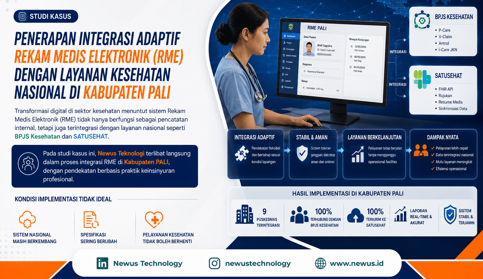 Penerapan Integrasi Adaptif Rekam Medis Elektronik (RME) dengan Layanan Kesehatan Nasional di Kabupaten PALI