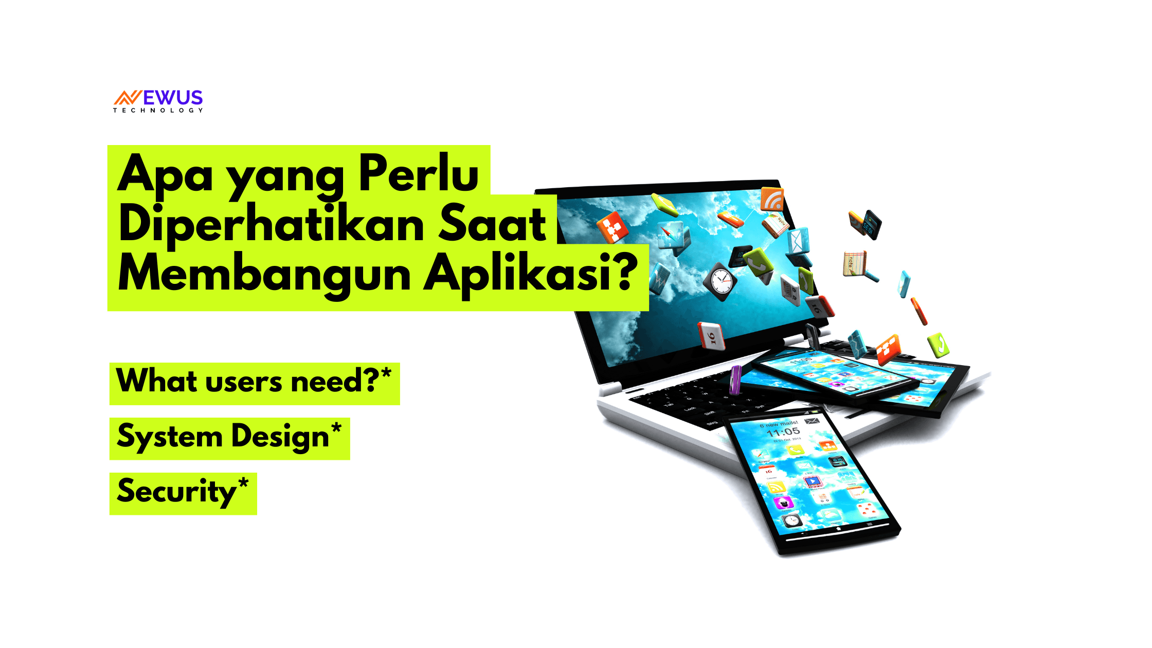Hal yang perlu diperhatikan dalam aplikasi