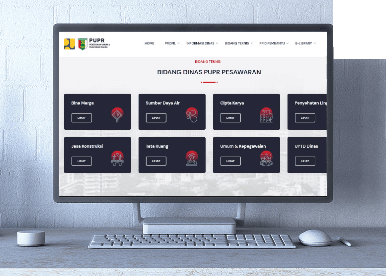 Website Official Dinas PUPR Pesawaran
